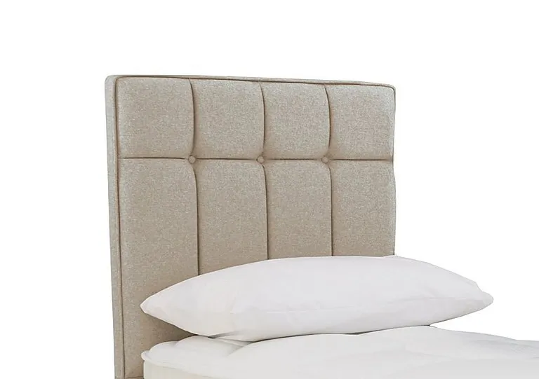 Beam Floor Standing Headboard - Single - Tweed Biscuit
