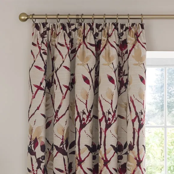 Zen Jacquard Pencil Pleat Curtains 1