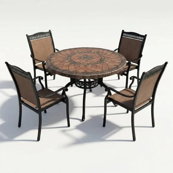 Larkson Dining Table with 4 Montrose Chairs 2