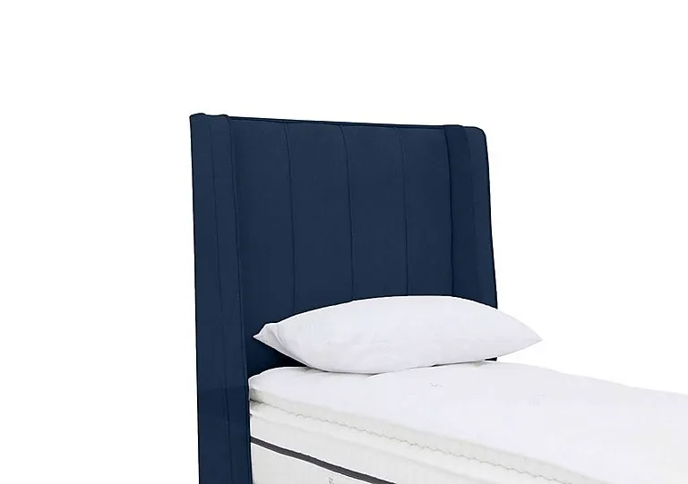 Davos Floor Standing Headboard - Single - Plush Navy