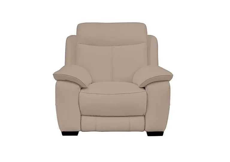 Starlight Express Leather Armchair - BV Pebble