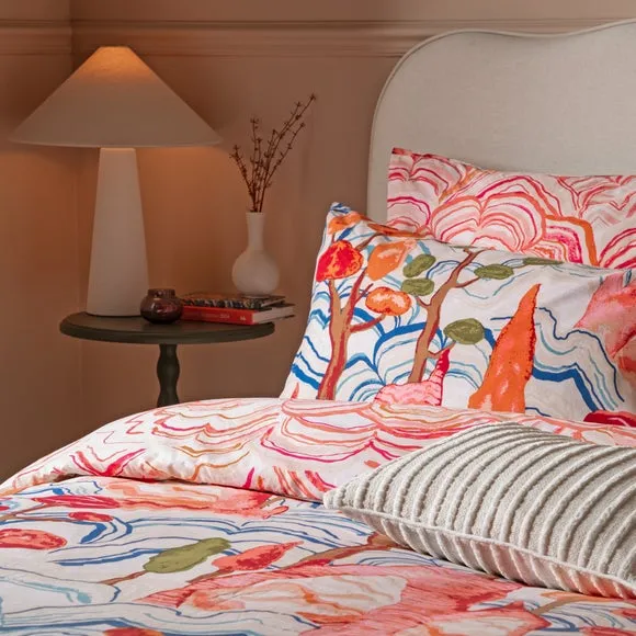 Furn Terranova Printed Reversible Duvet Cover Set, Single, Multicolour, Multi 3