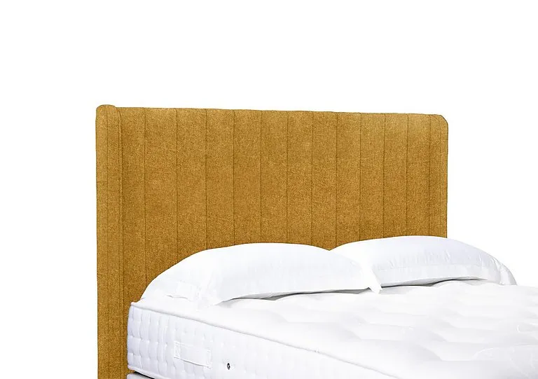 Artisan Collection Austin High Floor Standing Headboard - Double - Tweed Mustard
