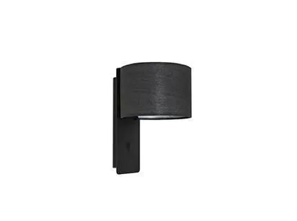 Netlighting Fold Wall Light Black with Shade E27