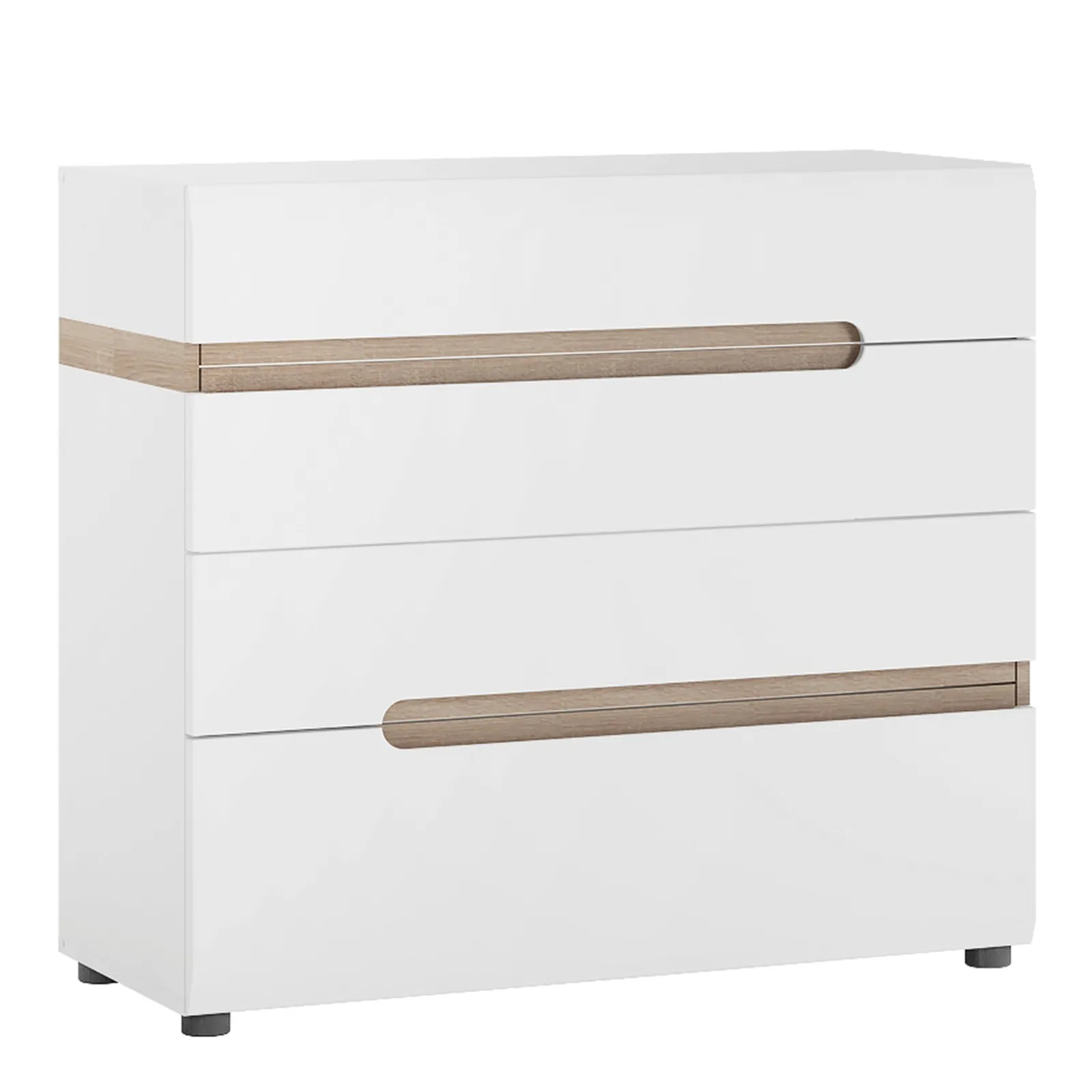 Furniture To Go Chelsea Bedroom 4 Drawer Chest in White