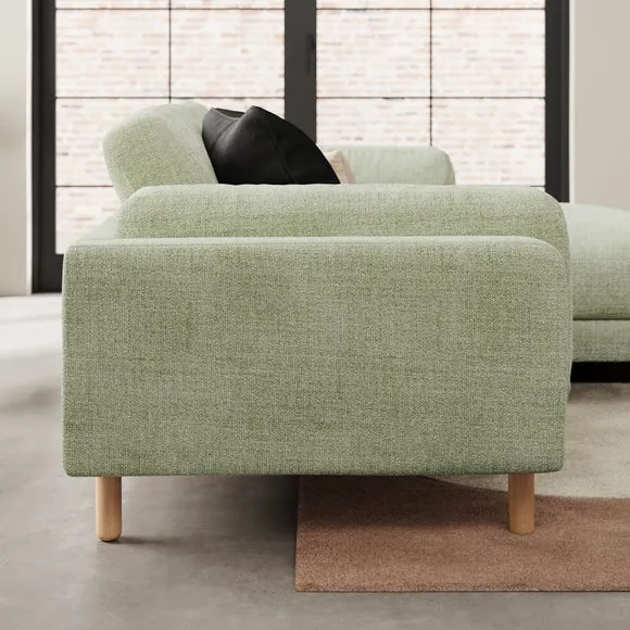 Newton Chunky Tonal Weave Corner Chaise 2