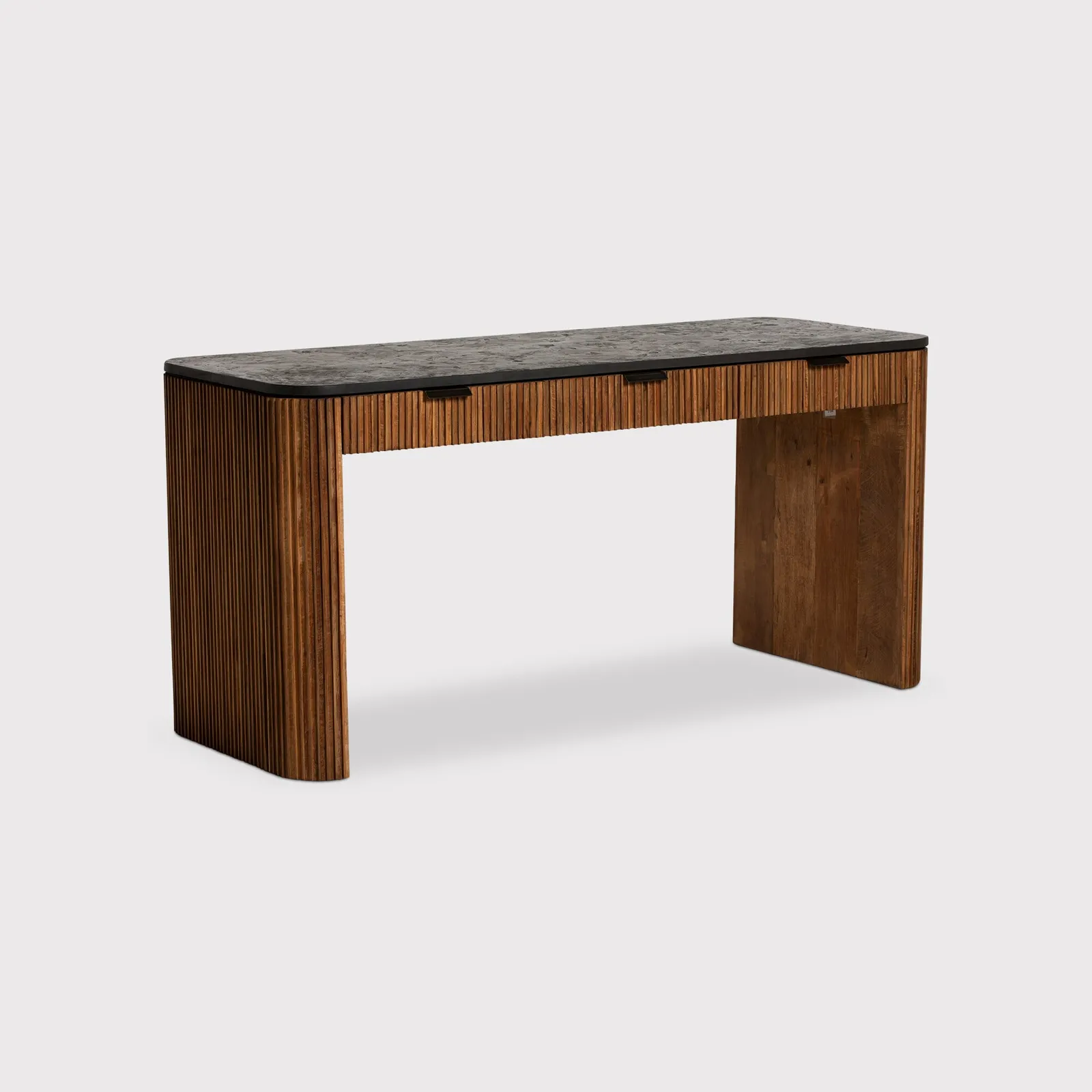 Trinidad Rectangular Desk, Teak Wood | Barker & Stonehouse