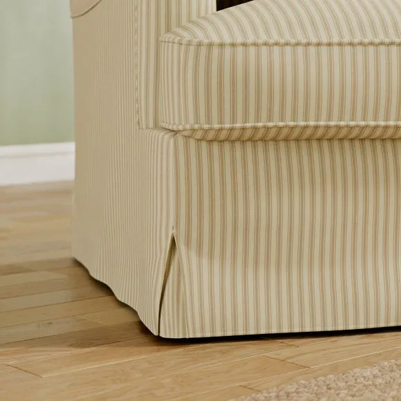 Beatrice II Rutland Stripe Fixed Loose Cover Snuggle Chair 5