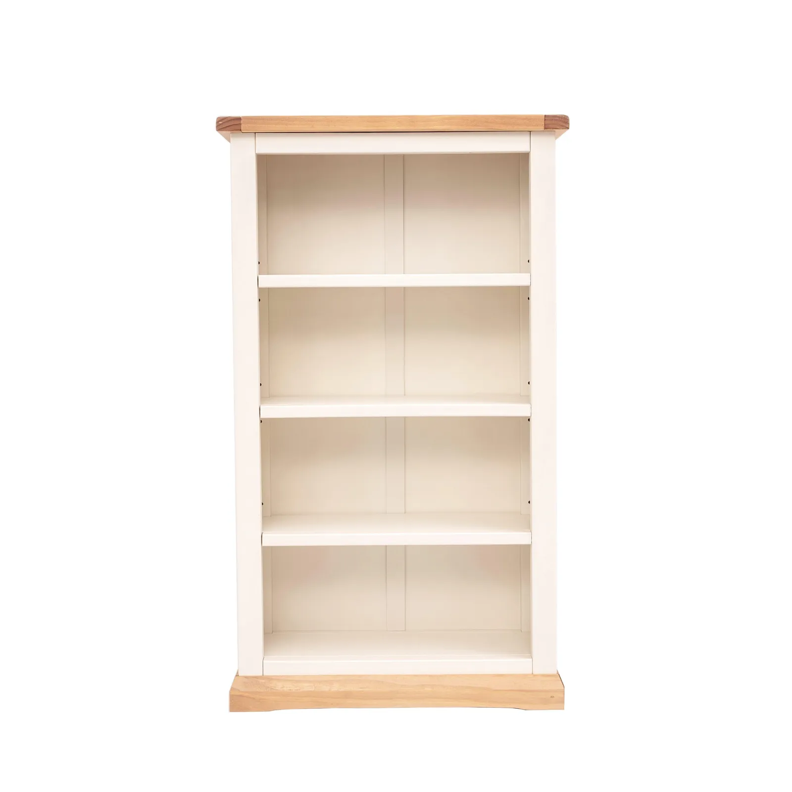 Cabinet Bits Bookcase with plinth 120x70x25cm in Off-White
