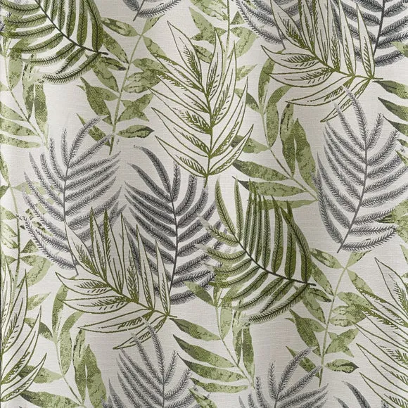 Leaf Jacquard Eyelet Curtains 3