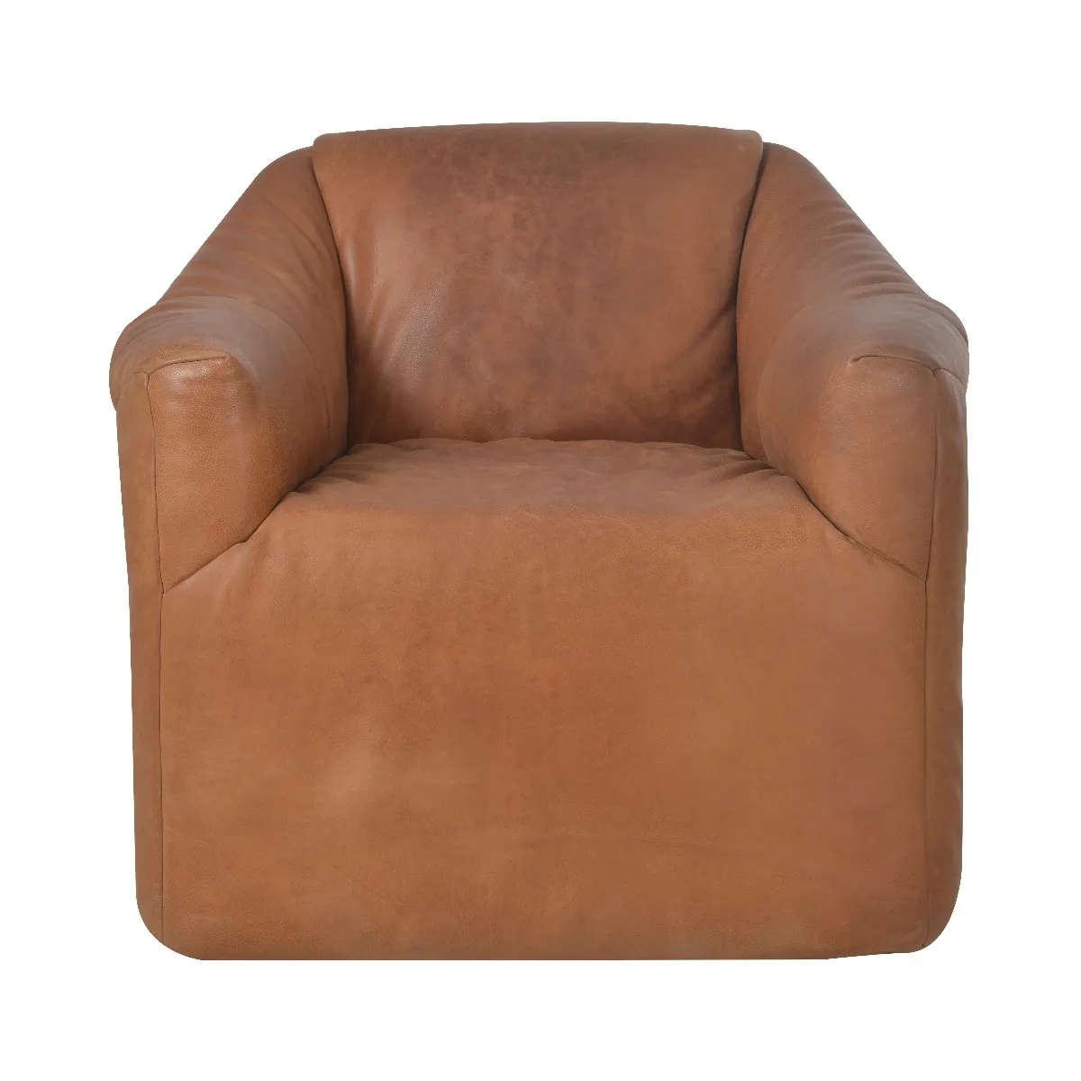 Timothy Oulton Rumple Chair, Buff Burnished Nutmeg