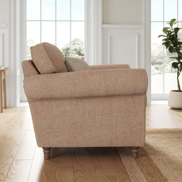 Flori Tonal Plush Chenille Armchair 2