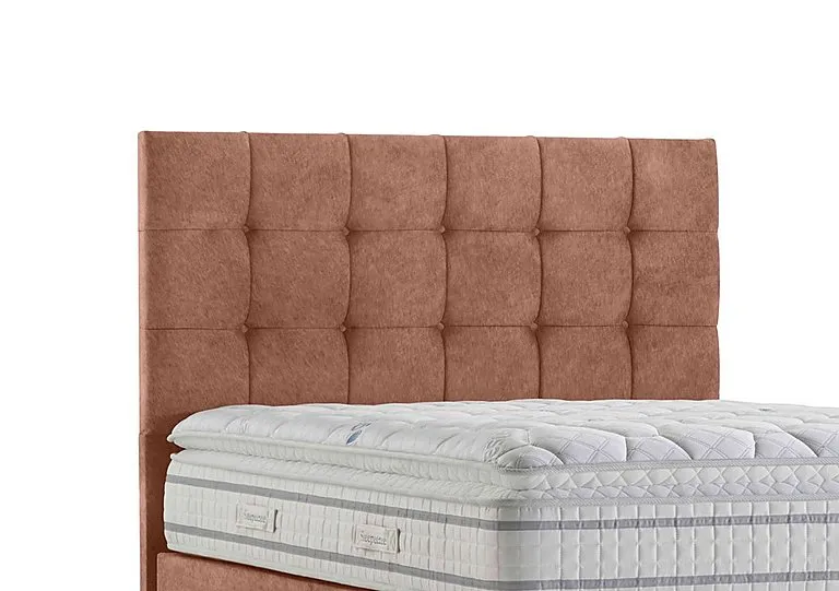 Apex Floor Standing Headboard - King Size - Burnt Orange
