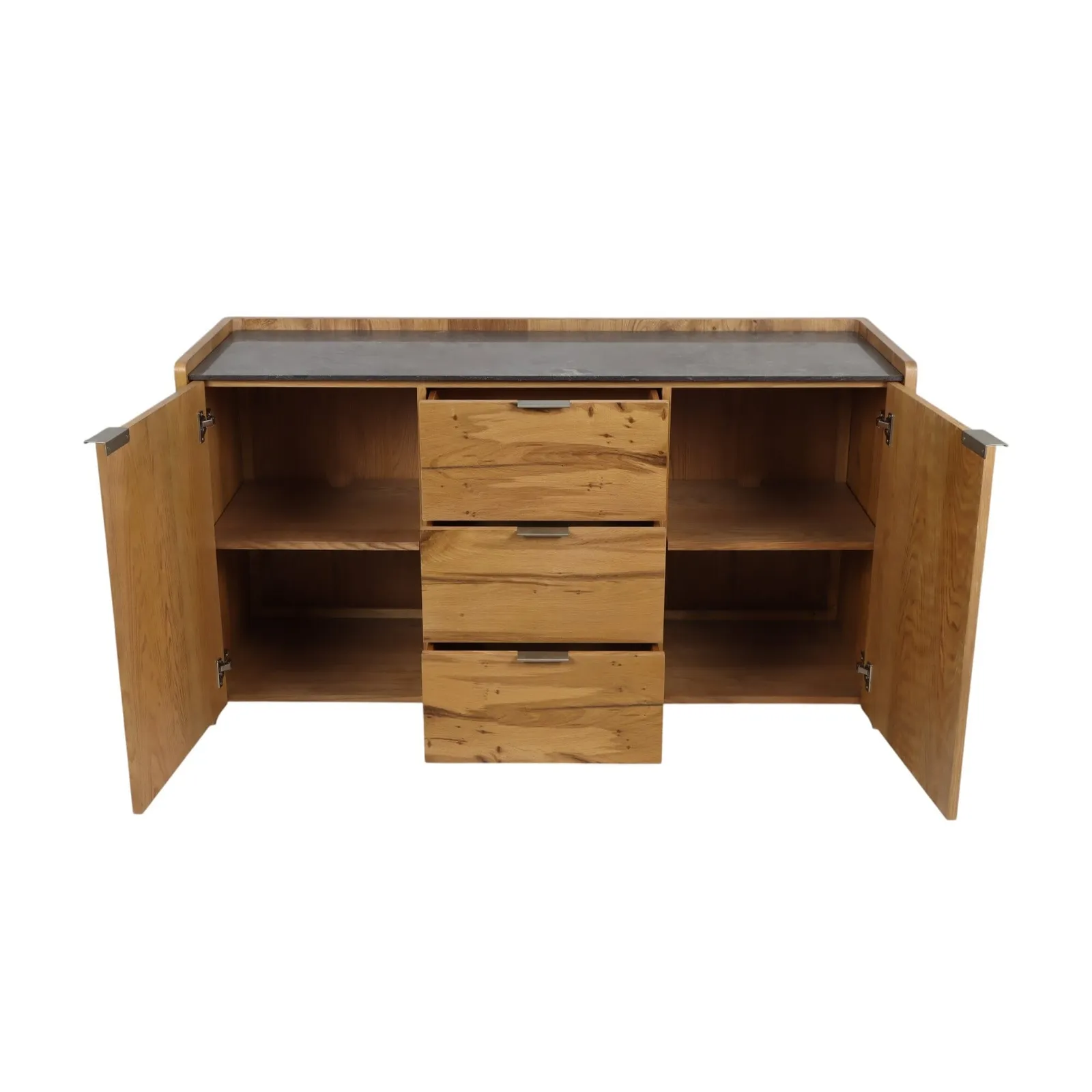 Verdon Sideboard With Blue Stone Top 150X50X82Cm, Brown Oak | Barker & Stonehouse 5