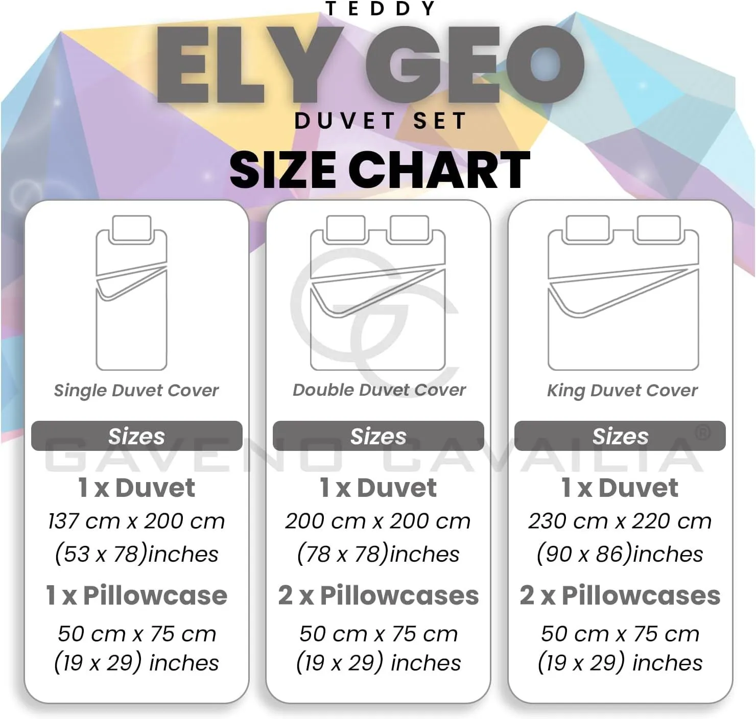 GAVENO CAVAILIA Ely Geo Printed Duvet Cover in Grey 4