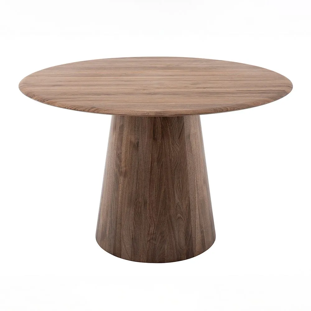Gazzda Mushroom Round Dining Table Walnut 126cm 2