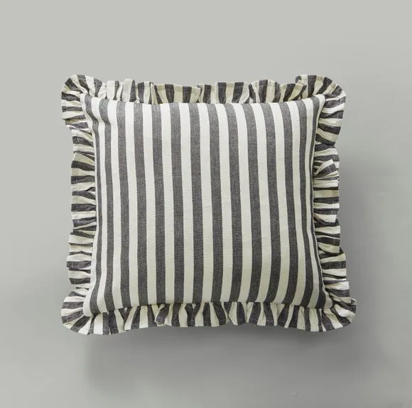 Linford Stripe Cotton Square Cushion Cover 2