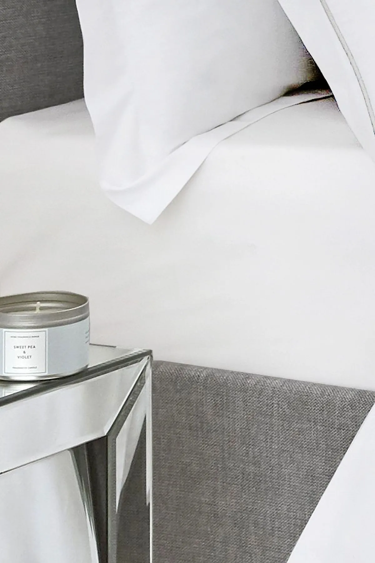 Appletree 'Premium 200TC Plain Dye' Hotel Quality 100% Percale Cotton Deep Fitted Bed Sheet in White 2