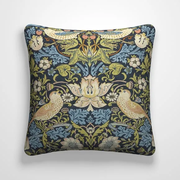 William Morris At Home Strawberry Thief 100% Cotton Made To Order Cushion Cover 2