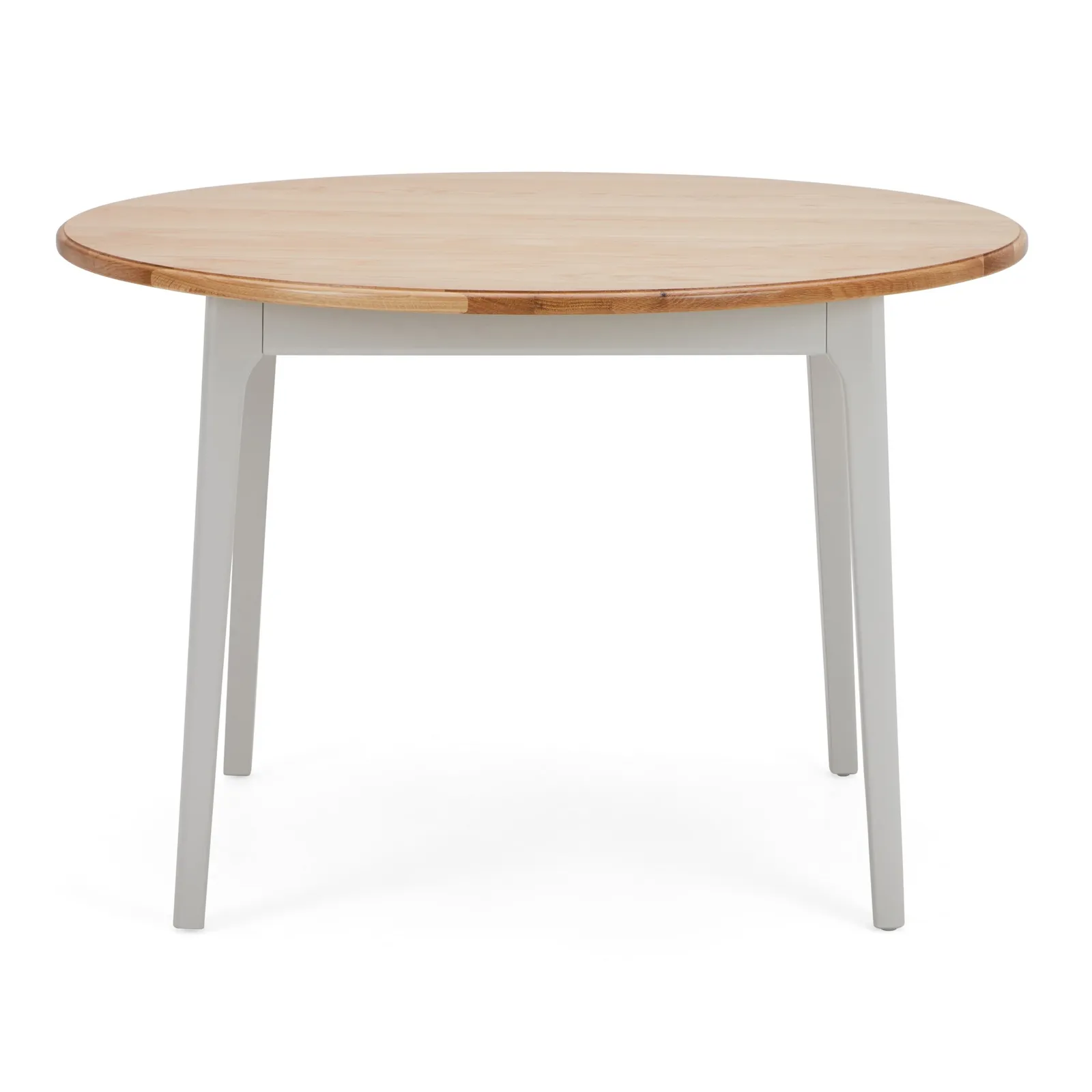 Freya Round Dining Table Grey and Brown