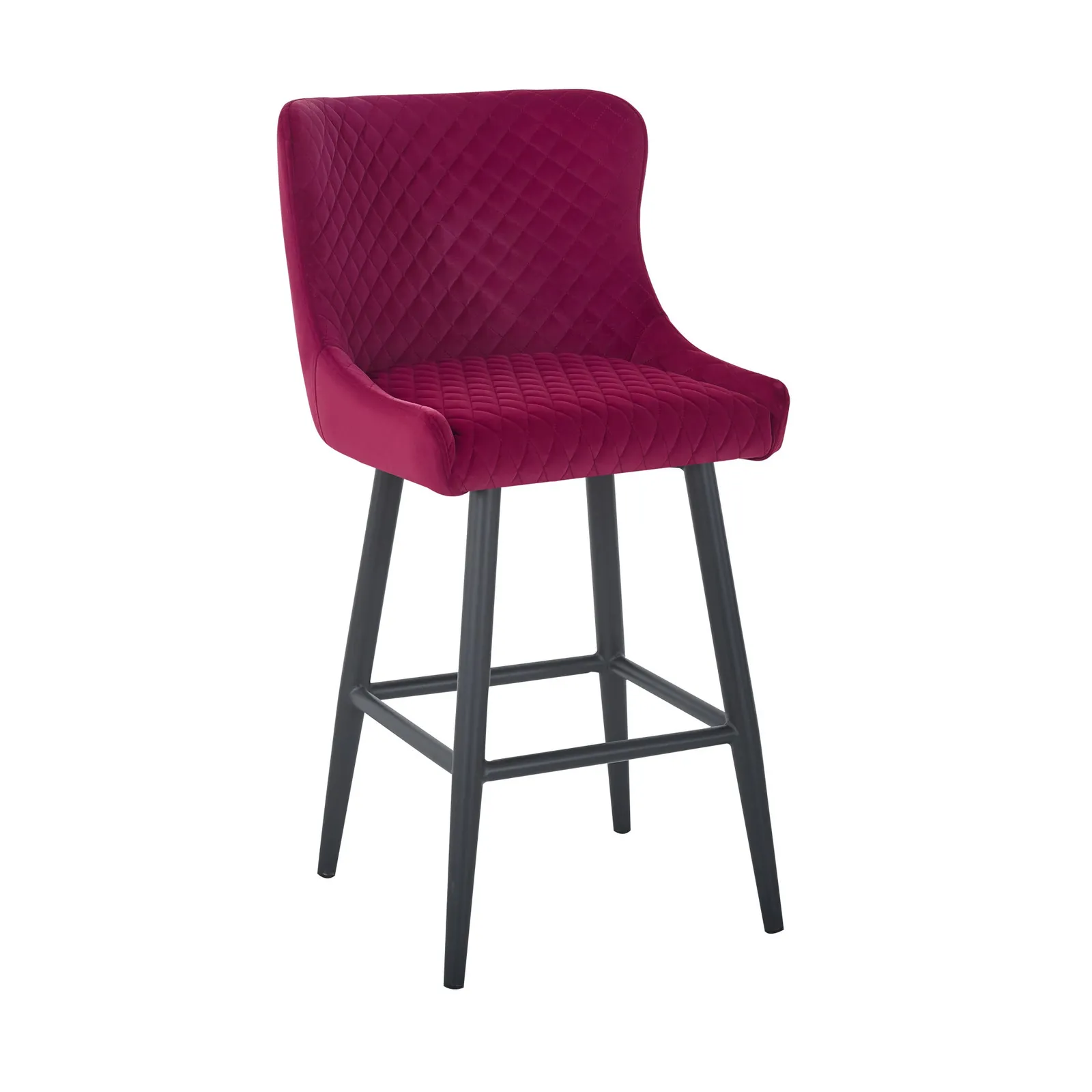 Montreal Velvet Merlot Bar Stool Merlot
