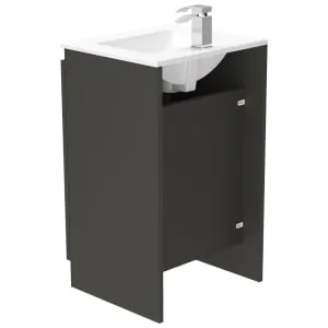 Newland Midnight Mist Basin Floorstanding Unit - 500mm 2