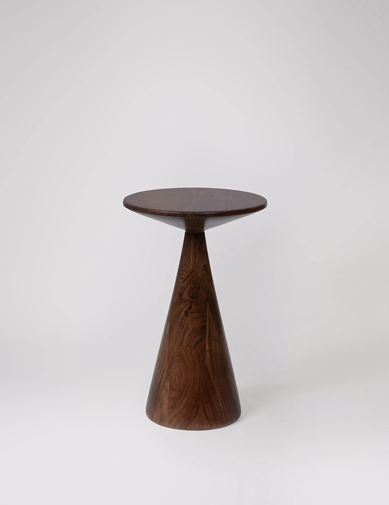 Swoon Figura Acacia Wood Side Table Dark Brown