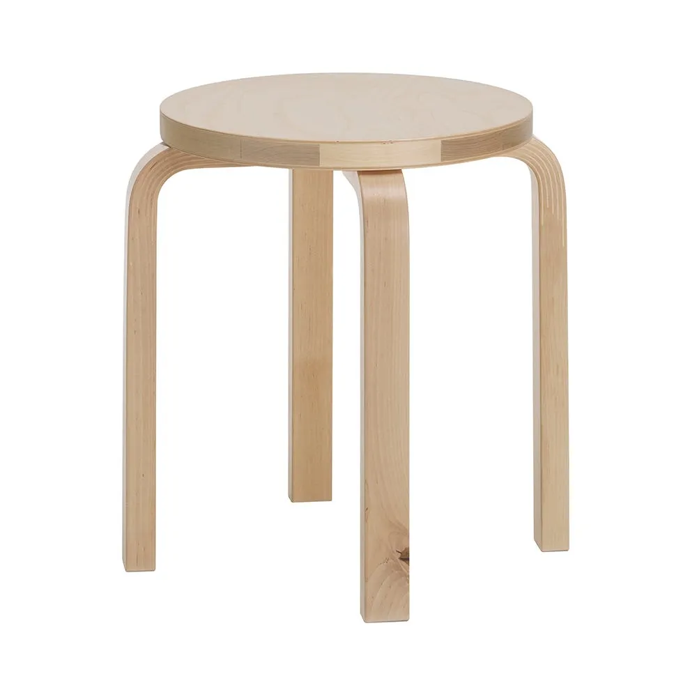 Artek Stool E60 Natural Lacquered Wild Birch 2