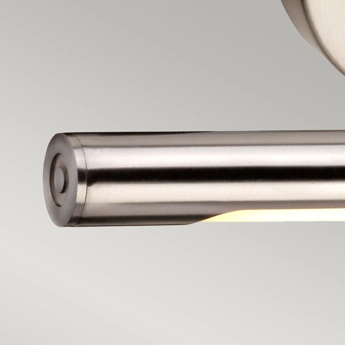 Netlighting Alton LED 1 Light Small Picture Wall Light Brushed Nickel in Grey 3