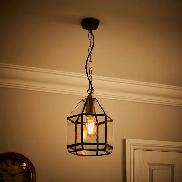 Industrial Painted Glass Pendant Light 2