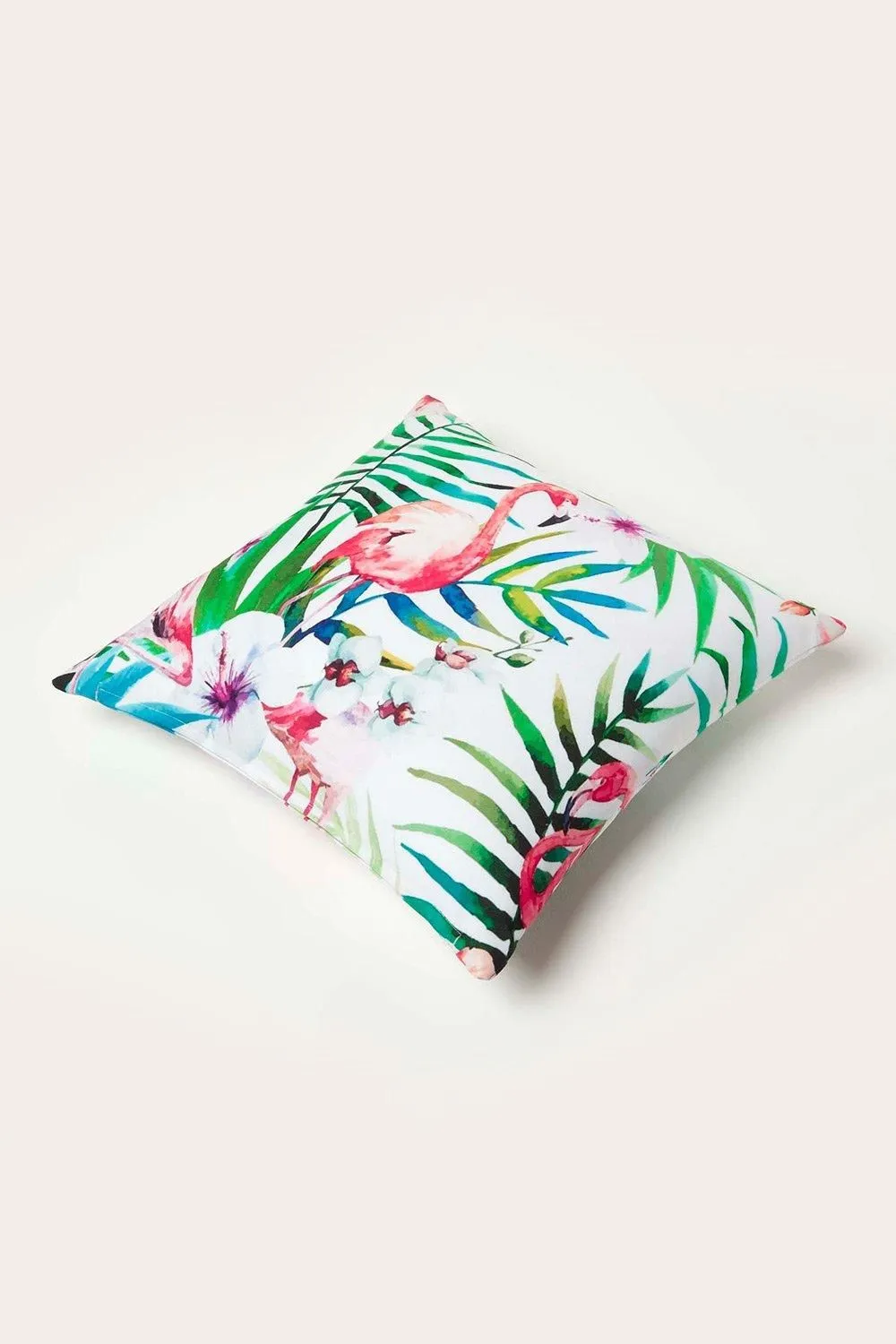 Homescapes Luxury Waterproof Pink Flamingo Outdoor Cushion 45 x 45 cm, Set of 2 6
