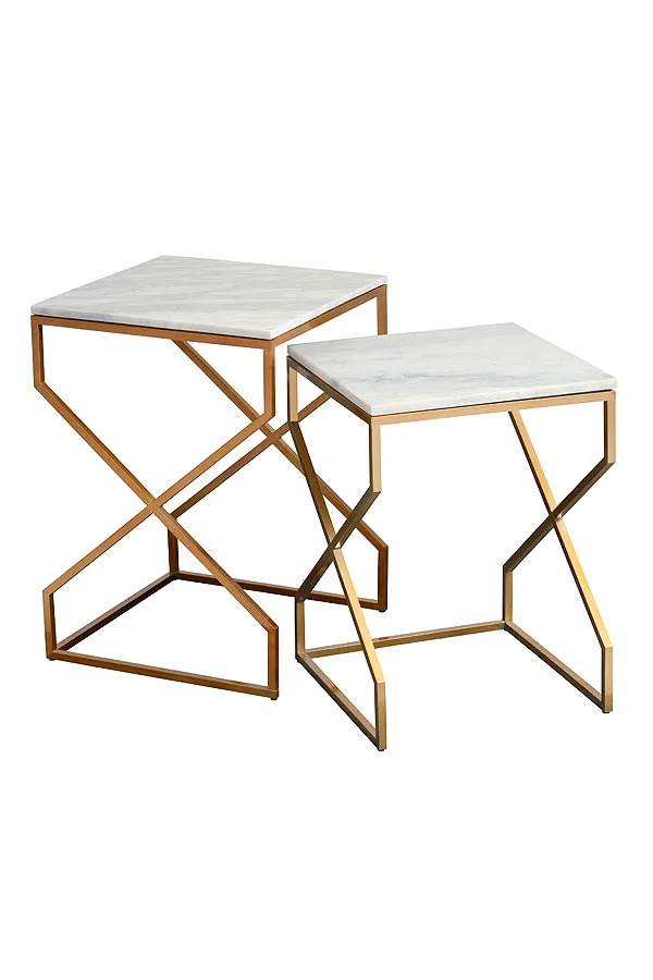 Alhambra Brass Nesting tables