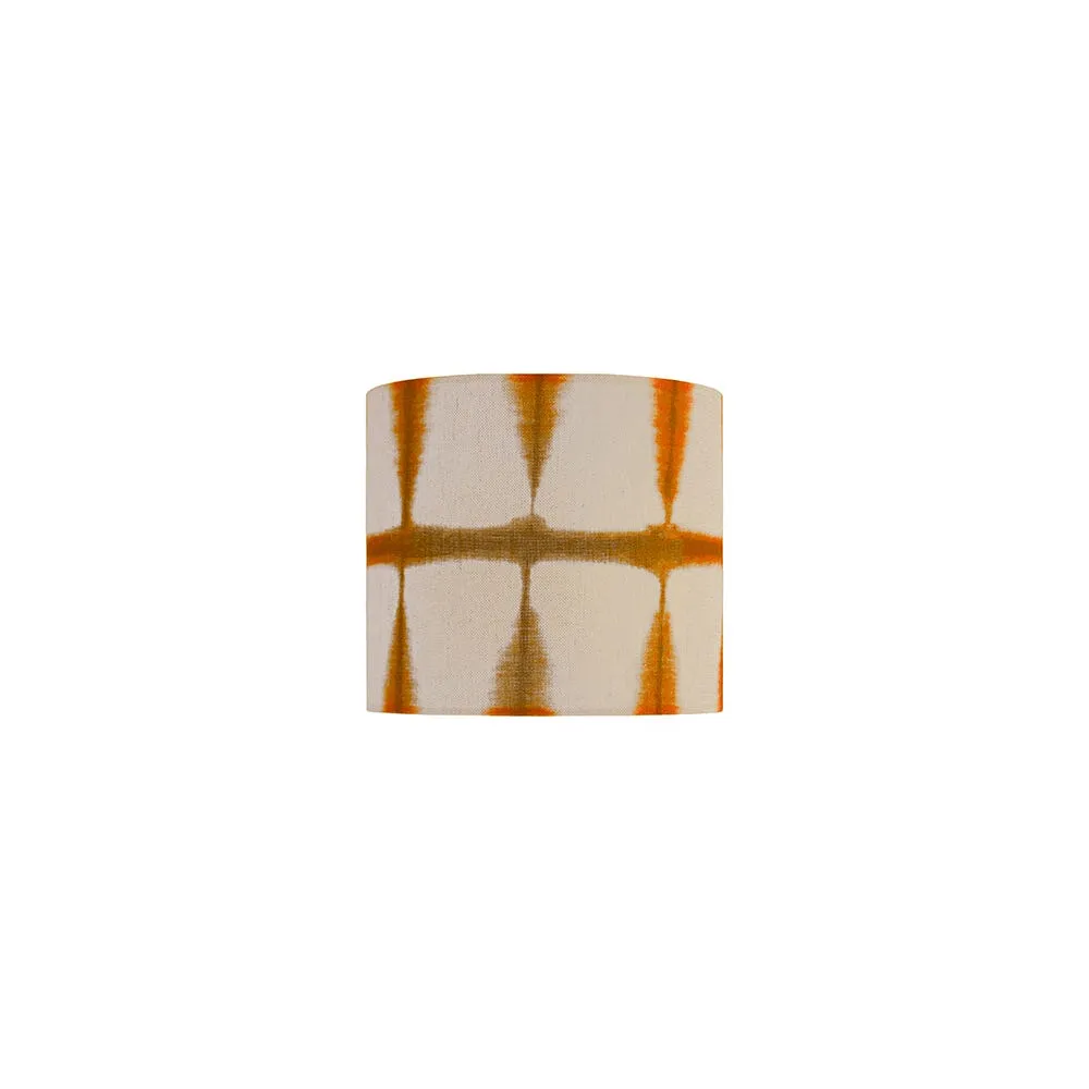Shropshire Shades Shibori Lampshade Chilli Linen 20 x 18cm 2