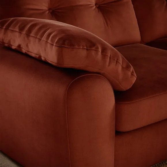 Milton Matte Velvet Corner Chaise Sofa 4