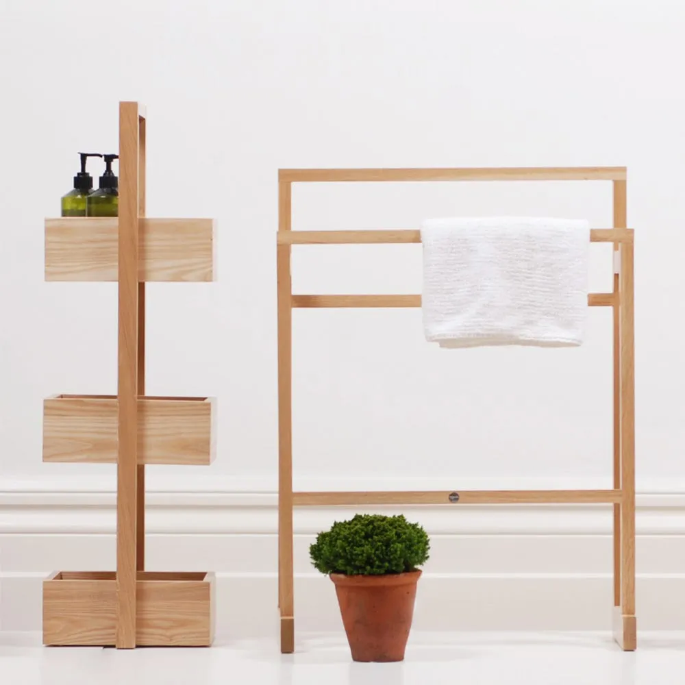 Wireworks Bathroom Storage Stand Dark Oak 3 tier 2