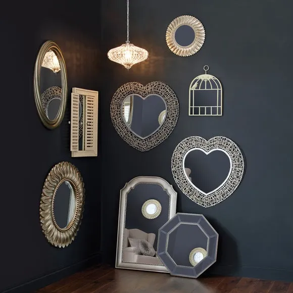 Leaf Round Wall Mirror 4
