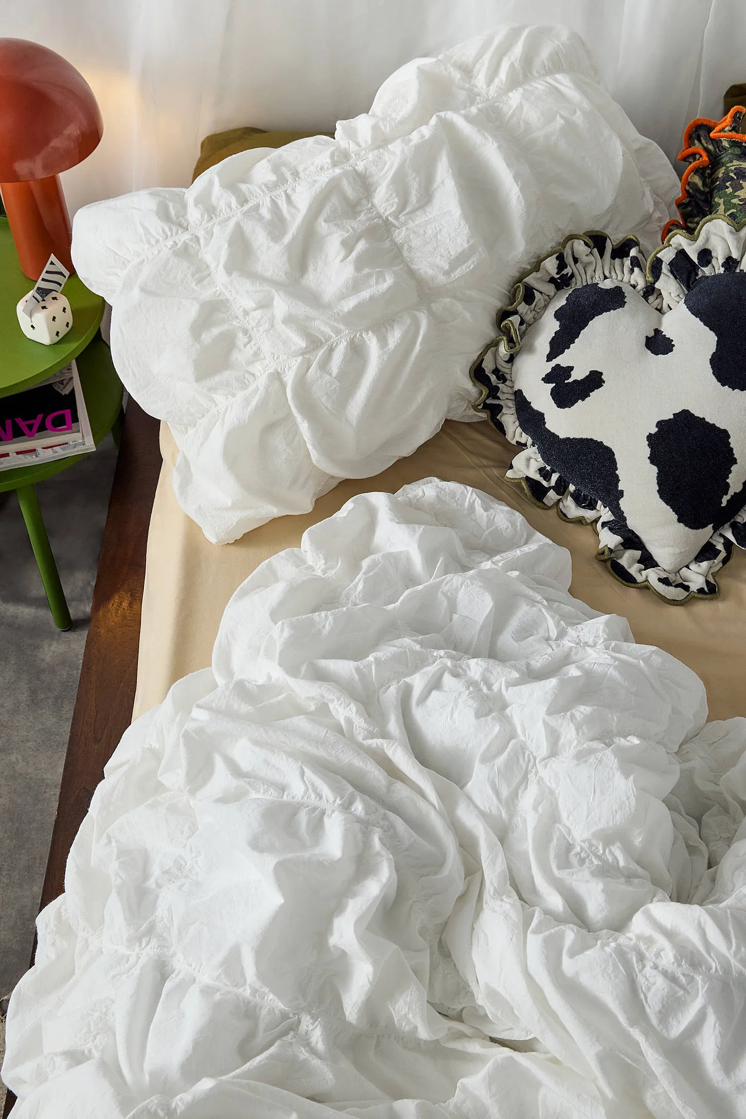 Marshmallow Puff Duvet Set - White 3