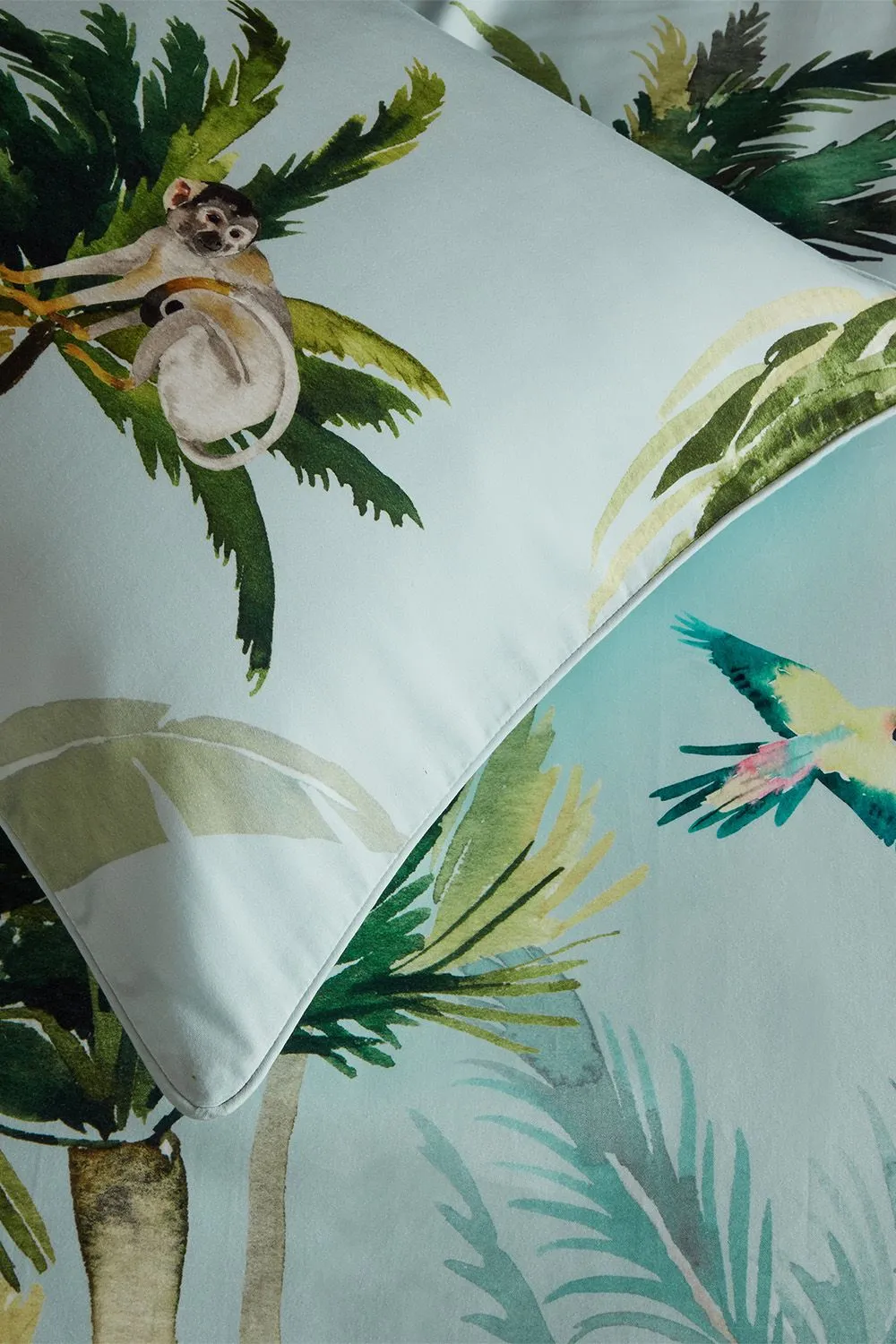 Paoletti Forsteriana Palms 100% Cotton Duvet Cover Set 4