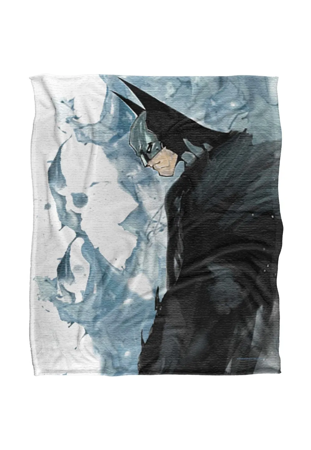 Warner Bros. Batman Profile Silky Touch Super Soft Throw Blanket 152 X 127 cm in White
