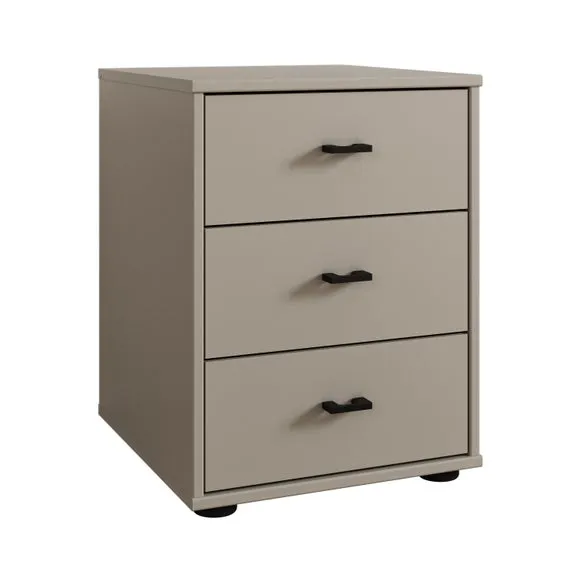 Wiemann Kahla Matt 3 Drawer Bedside Table 3