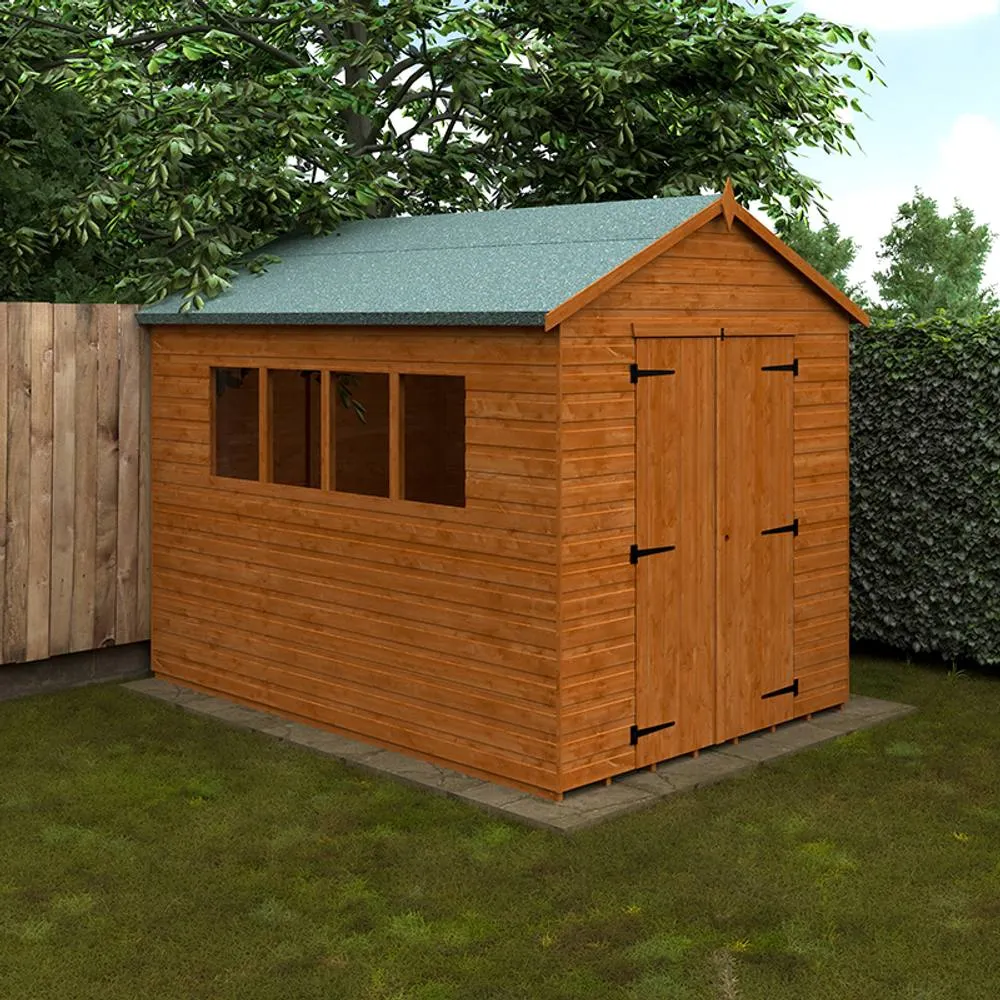 Buttercup Farm 10 x 7 Feet Workshop 12mm Shed - L295 x W205 x H247.5 cm in Burnt Orange 2