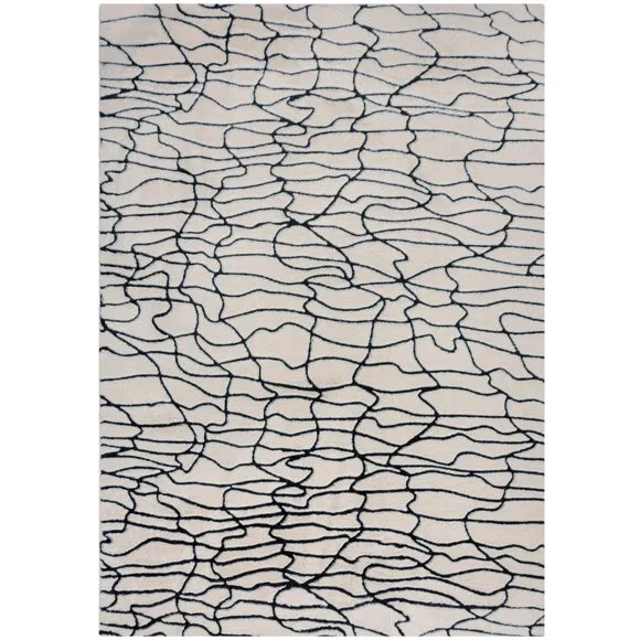 Faron Abstract Faux Fur Luxe Rug 5