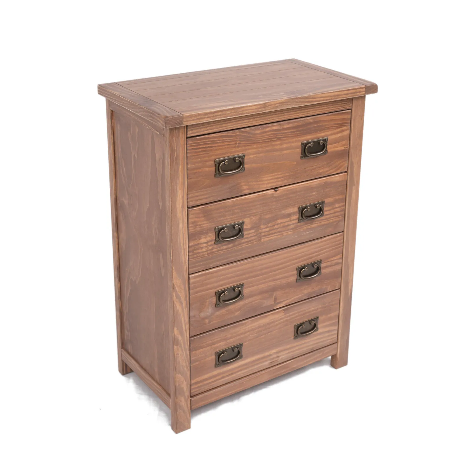 Cabinet Bits Padua 4 Drawer Chest of Drawers Bras Drop Handle in Brown 3