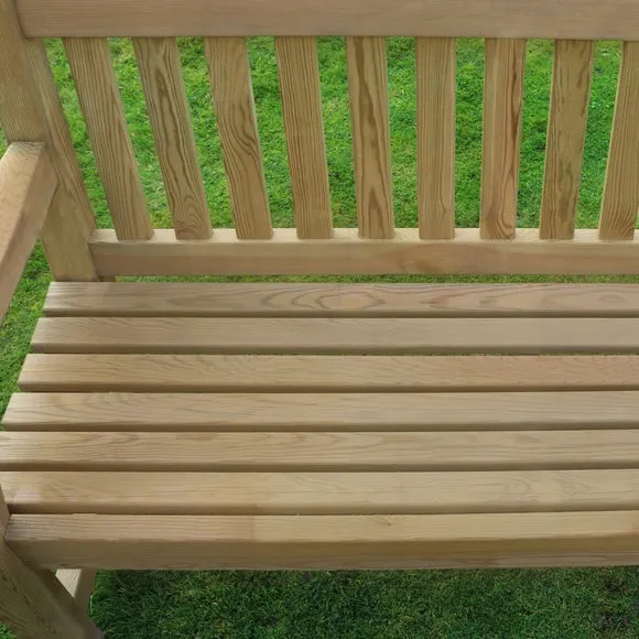 Emily 3 Seater Wooden Bench 4