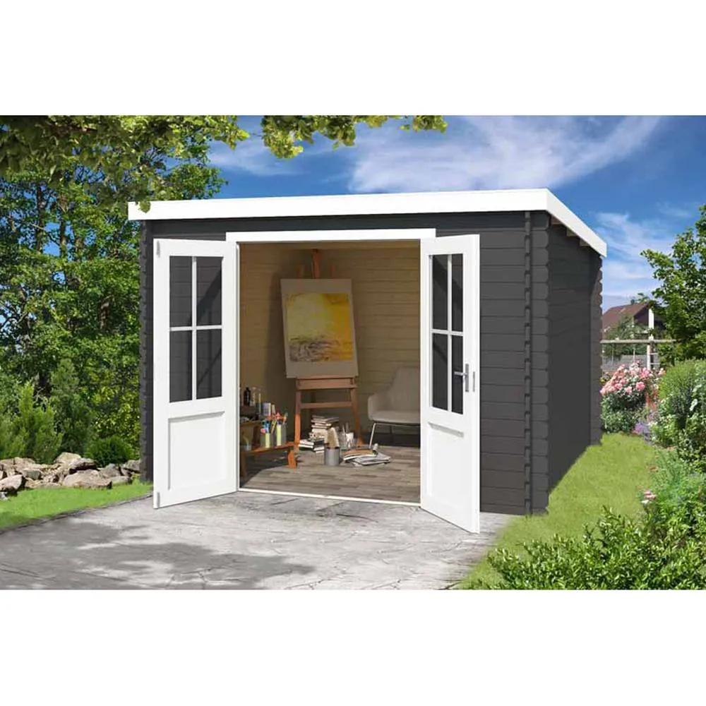 Lasita Maja Ltd Atlanta-Log Cabin, Garden Room, Home Office - L312xW258.7xH210.9 cm in Light Tan 4