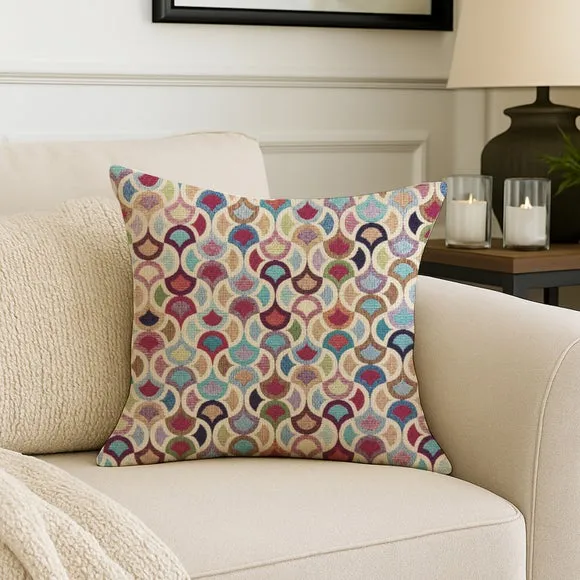 Daro Tapestry Doodle Square Cushion 1
