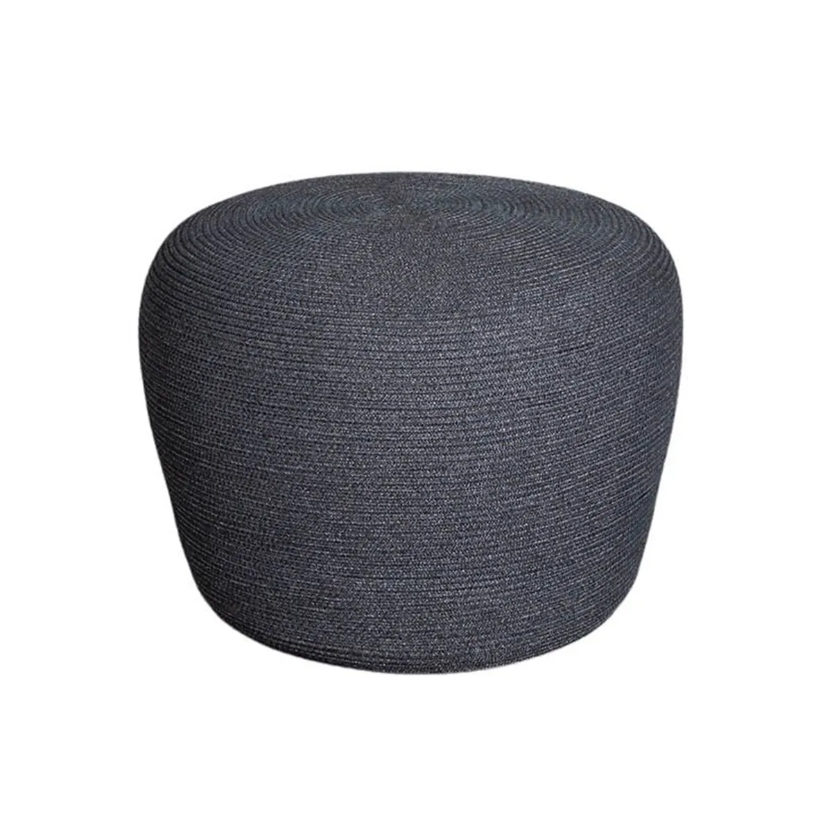 Cane-line Circle Small Footstool, Dark Grey