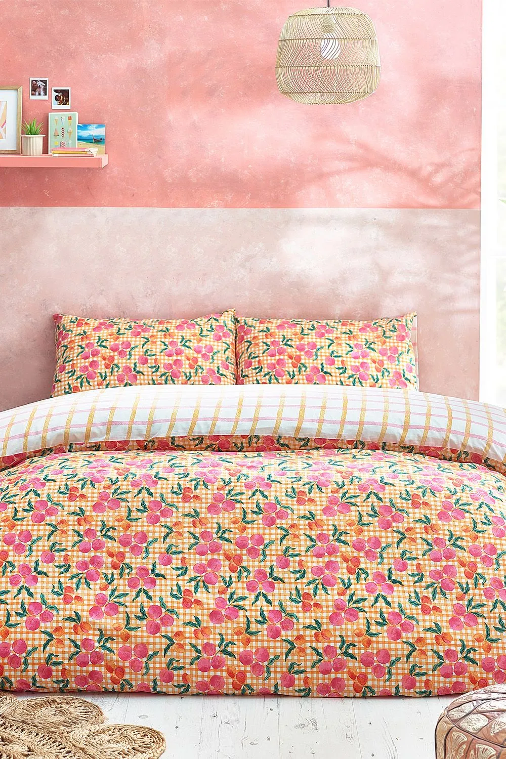 Furn Juicy Gingham Reversible Duvet Cover Set