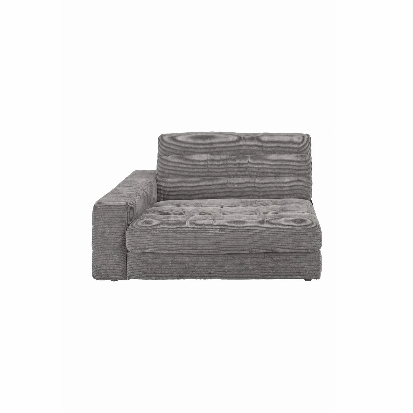 Twain Medium 1.5 Seater Armrest Right Modular Sofa, Grey Fabric | Barker & Stonehouse 3