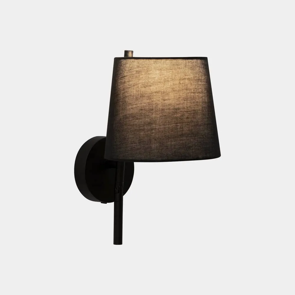 Netlighting Clip Wall Lamp with Shade Black E27 17.4W 2700K On Off